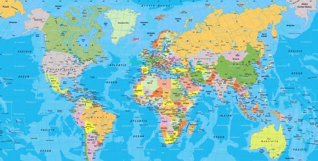 Frankfurt location on world map