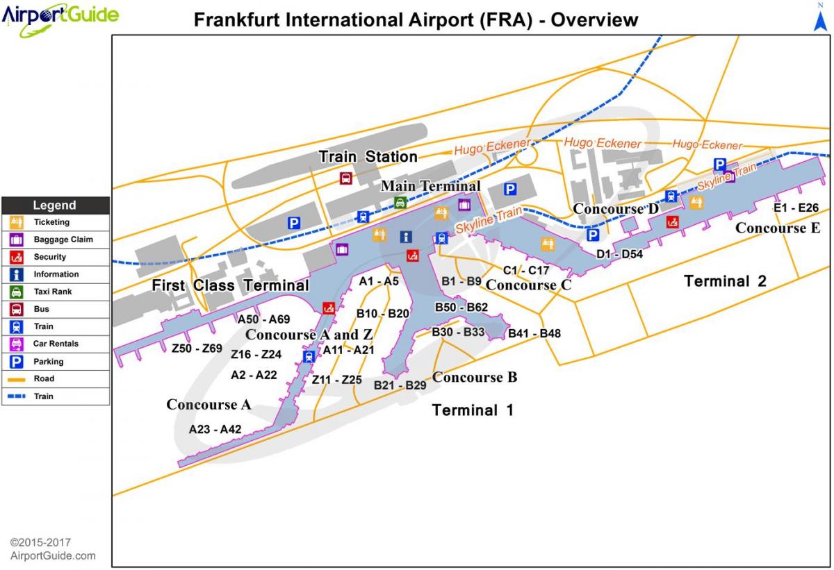 Frankfurt airports map