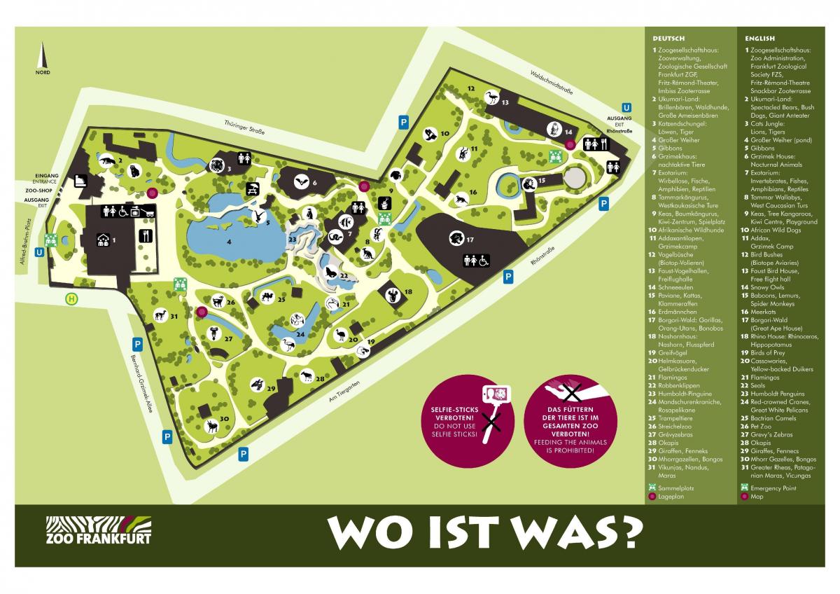 Frankfurt zoo park map